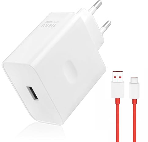 100W USB Ladegerät für Oneplus SuperVooc Charge Schnellladung mit 8A USB-C Ladekabel 1m Adapter für ür OnePlus 13 12 12R 11R 10T Ace 3 2 Pad Pro Nord 4 Nord CE4 5G 2T Reno12 11F 10 realme 12x