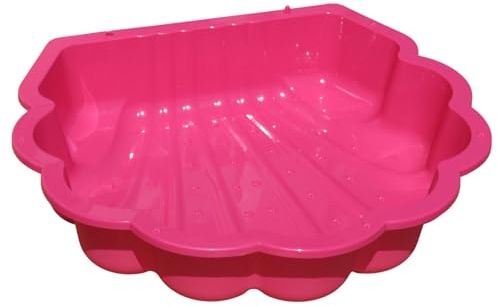 TikTakToo TikTakToo Bac à sable et eau, en forme de coquillage, sans couvercle, 1 pièce, rose