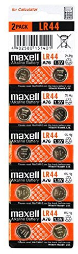 Maxell Original Spezialbatterie Alkali Mangan A 76 (1,5 Volt, 10-er Pack)