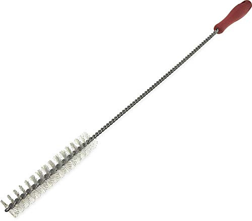 SPARTA 4012005 Plastic High Heat Brush, Fryer Brush With Rigid Plastic Bristles For Commercial Kitchens, 28 Inches, Red