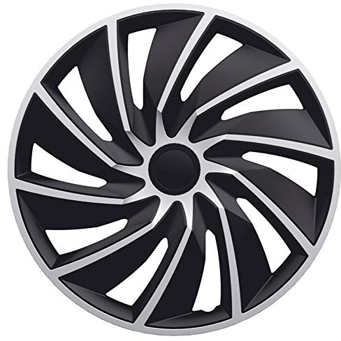 AutoStyle 4er Set Radzierblenden Turbo 15-Zoll Silber/Schwarz