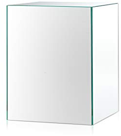 freeroom24 Designer Blumensäule aus Spiegel 20x20x30 cm - Wohnzimmer Säule modern - stabiles Blumen Podest - praktische Dekosäule rechteckig - Blumenständer groß - Blumenhocker - Made in Germany