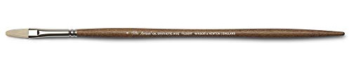 Winsor & Newton Pincel para óleo Artist's sintético, Marrón, lengua gato nº4
