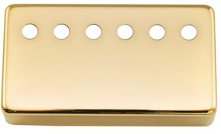 Musiclily Pro 52mm Neusilber Legierung Gitarre Humbucker Abdeckung Humbucker Pickup Covers für Import E-Gitarre, Gold