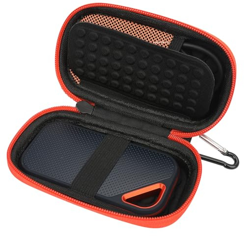 Custodia Rigida per SanDisk Extreme/Extreme PRO/Crucial X8 SSD portatile 500 GB/1TB/2 TB, Cover per Custodire e Trasportare gli SSD SanDisk Extreme -Grigio (Nera)