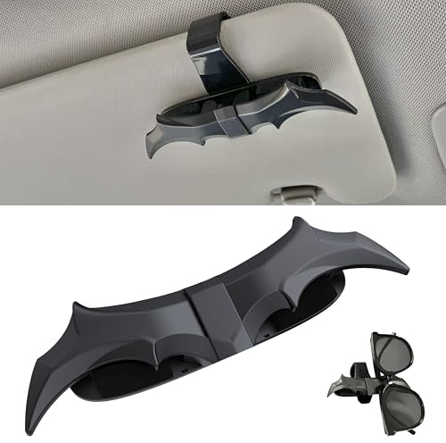 RANGUOWEN Bat Wing Shaped Sunglasses Holders for Car, Visor Accessories, Car Gadgets for Man Gifts