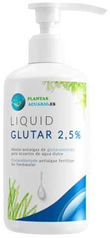 Abono Glutaraldehído para acuarios plantados 1 Litro, Suplemento de Carbono orgánico para Plantas acuáticas