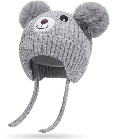 1–5 Jahre Baby Mütze Beanie Strickmütze Earflap Und Bindebändern Herbst Wintermütze Babymütze Winter Mädchen Babymützen Für Mädchen Baby Mütze Mit Ohren