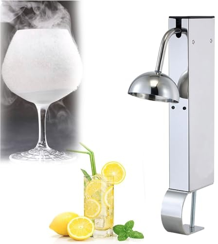 JOSBY Froster in Vetro a CO2 per Tazze e Bicchieri, Macchina per Ghiaccio da bancone da 28 W, Raffreddamento rapido Fino a -40°C in 6 Secondi, refrigeratore per Bicchieri, per Cocktail, Birra