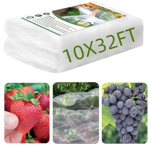 Garden Insect Netting, Fine Mesh Garden Mosquito Bug Net for Vegetables, Flowers, Fruits, Plants (10x32FT)