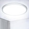 NIBSHOOM Plafon LED Techo Redonda Plana 6500K,18W/1800LM/IP44 Impermeable Lámpara de Techo,Modernos Sencillo Plafones para Techo LED para Baño Salon Cocina Dormitorio,220 * 17mm