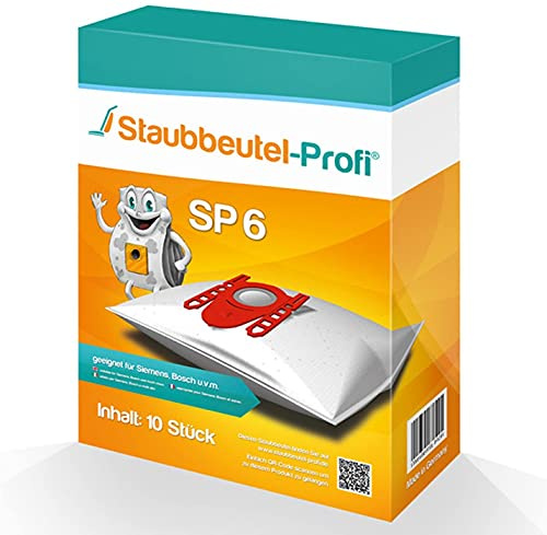 10 Staubsaugerbeutel SP6 kompatibel zu Swirl S67 Wolf 0960 von Staubbeutel-Profi®
