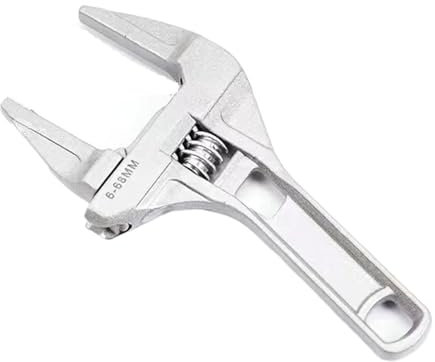 BADIKA Adjustable Wrench Multi-Functional Sink Wrench Universal Large Open Faucet Bathroom Special Household Water Pipe Installation Tools(Bathroom Wrench)
