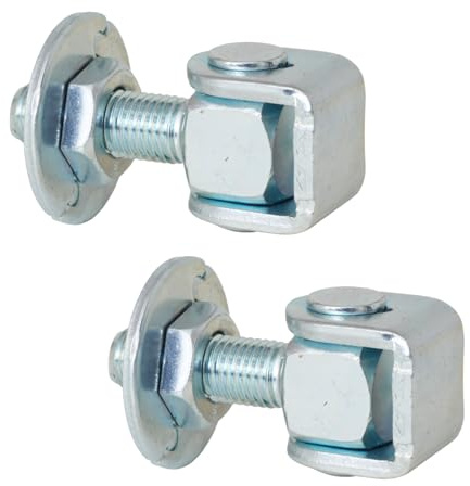 Einstellbares Scharnier für Tore, Montage durch Schweißen, aus verzinktem, korrosionsbeständigem Stahl, Türscharniere Torscharniere Türband Torangel, 2 Stück im Set (16 mm)