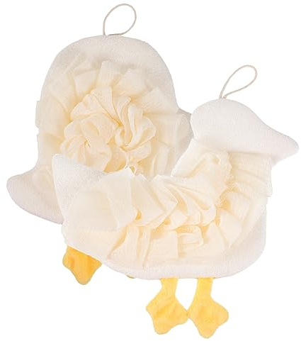 VALICLUD 2pièces Lot de Bain pour Garçon Fille Exfoliants de Douche à Motifs de Dessins Animés pour Tout-petits