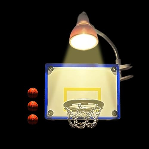 Lampada da basket – Kit di cesto da basket a LED per luce notturna, illuminazione atmosfera, con 3 palle, giochi interni, decorazione da parete, frigorifero, per ragazzi, ragazze, adulti, camera da