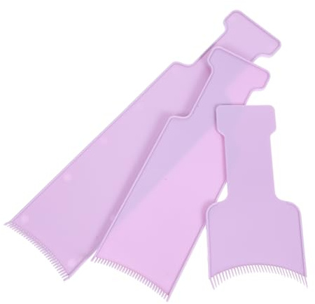 HONITANO 3 Stück Hervorhebungstafel aus Pp Tragbar und Praktisch für Professionelle Friseursalons und Heimgebrauch Violett Balayage Haarstyling Zubehör