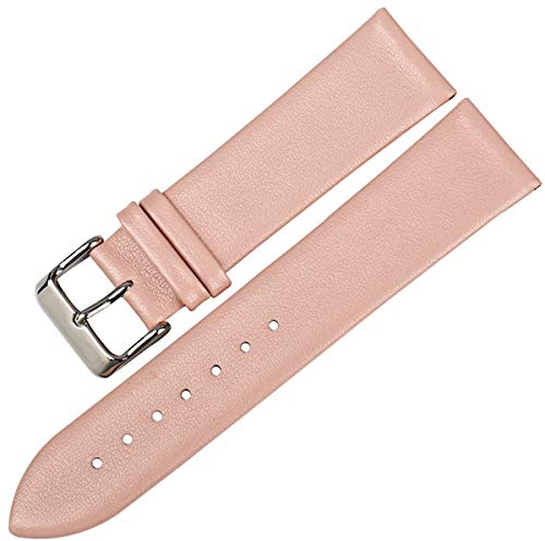 Klockarmband, klockremmar, klockarmband, universellt, universalrem, klocktillbehör armband dam läderarmband män for(Pink,19mm)