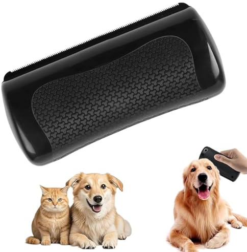 KIRZAX Hundebürste, Bürste, Wunderbürste Hund,Katzenbürste,Mit Komfortgriff,Unterfellbürste Hunde für Hunde Katzen und andere Haustiere,Schwarz