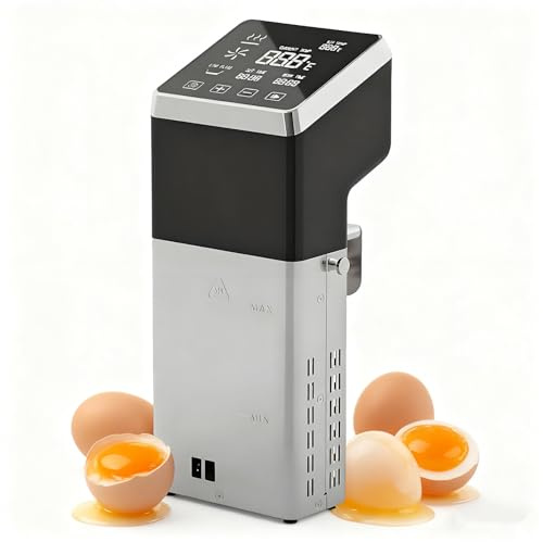 Sous Vide-maskin, 1600W, Sous Vide-kokare med noggrann temperatur och timer, ultratyst rostfritt precision nedsänkbar enhet, för vakuumförseglat kött eller grönsaker