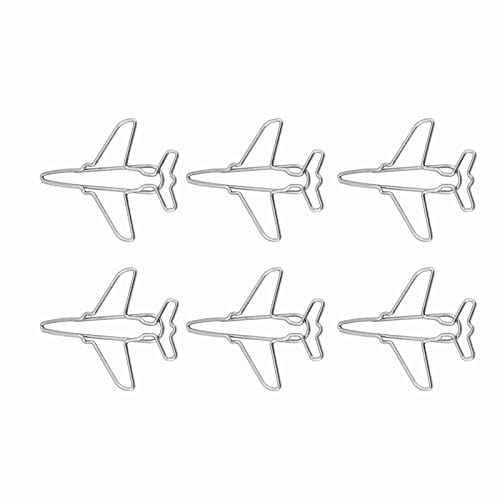 10 stücke Briefklammern Flugzeug Form Büroklammern Lesezeichen Kennzeichnung Dokument Organizing Clip Schreibwaren Motiv Heftklammern,handgefertigte Materialien
