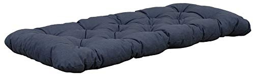 Ambientehome Auflage 3er Bankkissen Bankauflage Polsterkissen 150x50x8 cm dunkelgrau