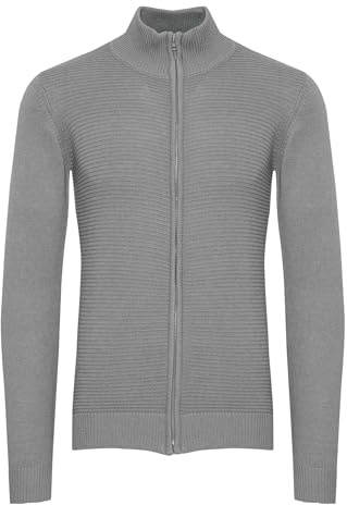Indicode Rickert Cárdigan Chaqueta De Punto Grueso para Hombre, tamaño:L, Color:Light Grey Mix (913)