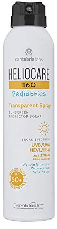 Heliocare, 360º Pediatrics Spf50+ Transparent Spray 200 Ml, Solkroppsskydd, Mångfärgad, U, Unisex-Vuxen