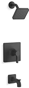 KOHLER TS28127-4G-BL Venza Rite-Temp Bath and Shower Trim Kit, Bath / Shower Faucet Set, 1.75 GPM, Matte Black