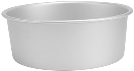 Kichvoe Kuchenform 20cm Durchmesser Runde aus Lebensmittelechtem Eloxiertem Aluminium mit Herausnehmbarem Boden Rost und Verformungsbeständig für Hochzeitstorten und Mousse