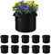10 Pack 10 Gallon Plant Grow Bags for Vegetables, Breathable Nonwoven Fabric Pot Growing Bag Planter, Fabric Plant Pots Plant Bags for Potato Tomato Strawberry Vegetable Outdoor (10 Gal)