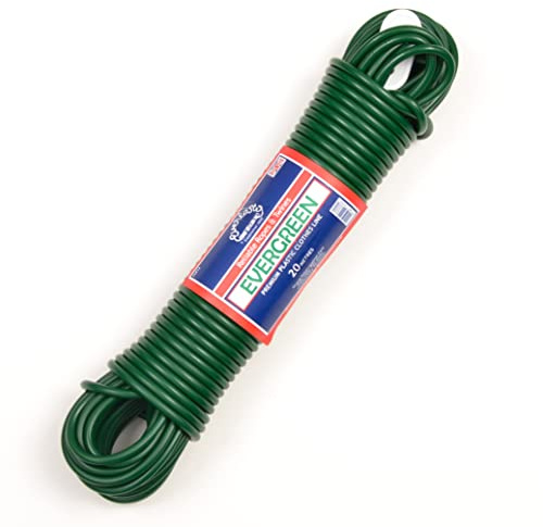 Everlasto 'Evergreen' Premium Quality PVC Clothesline Washing Line 4.8mm X 20M