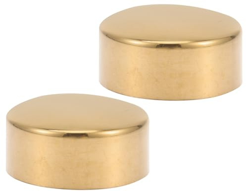 ABOOFAN 2 Pack 1.97 Inch Round Handrail End Caps Durable Handrail Closure Plugs for Stair Banister Accessories