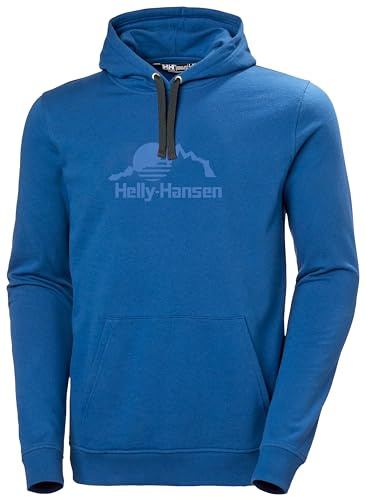 Helly Hansen Hombres Sudadera con Capucha Nord Graphic Pull-On, Fiordo Tiefer 2.0, 2XL