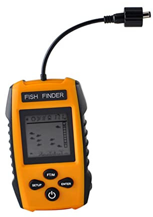 OSALADI Fischfinder-Sensor-geber Zum Angeln Elektronischer Fischdetektor Mit Kabel Und Abnehmbarem Schwimmer Für EIS Bootsrumpf Oder Stangenmontage