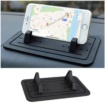 JNNJ Auto Handyhalterung Armaturenbrett Matte, rutschfeste Handyhalterung Auto Armaturenbrett, Silikon-Matte Telefonhalter Für Autos, Für Alle Fahrzeuge Handys GPS