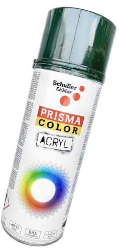 Lackspray Acryl Sprühlack Prisma Color RAL, Farbwahl, glänzend, matt, 400ml, Schuller Lackspray:Tannengrün RAL 6009
