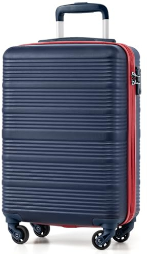 COOLIFE Handgepäck Koffer 55x35x20cm für Ryanair, Trolley Handgepäck | Geeignet für Kurztrips und Geschäftsreisen, Leichter ABS Hartschale mit TSA-Schloss, Teleskopgriff, 4 Leise 360° Rollen