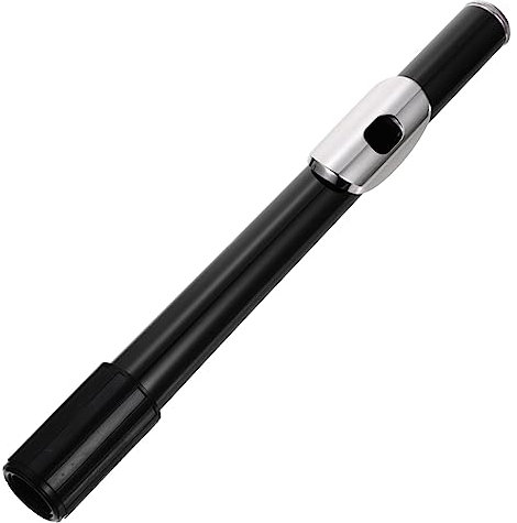 WHAMVOX Kopfrohr Flute mouthpiece Gelenk für Holzblasinstrumente Flötengelenk Ersatzteile für Flöten Metallflötenmundstück Austausch des Flötenmundstücks ABS-Kunststoff Black