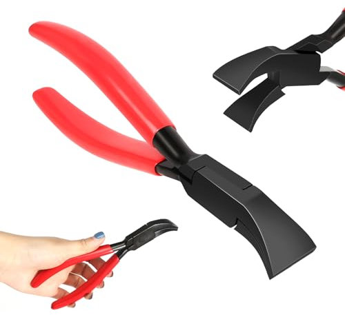 Pinza Piegatrice a 45°, Pinza Piegatrice per Lamiera Larghezza 22 mm, 45° Pinza Piegatrice a Mano con Manici Antiscivolo Pinze Pieghevoli per Piegare e Levigare la Lamiera (Rossa)