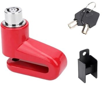 Bremsscheibenschloss Mit Halterung Schlüssel Erinnerung Seil Schloss Tasche Motorrad Roller Rad Scheibenbremse Schloss Aluminium U-förmige Schloss