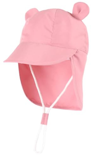 Jupsk Baby Sun Hat Toddler Bucket Hat Wide Brim Summer Beach Cap with Neck Protection UPF50 for Kids Child Boys Girls 1-4 Years
