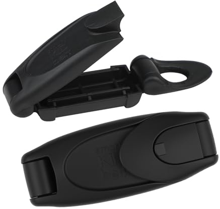 UIHRLM Seat Belt Clip 2 PCS, Universal Black Car Seat Belt Adjuster, Easy Install Car Seats Belt Stopper Positioner Lock Clips for Shoulder and Neck for Adults Kids Fits Cars Suvs Trucks