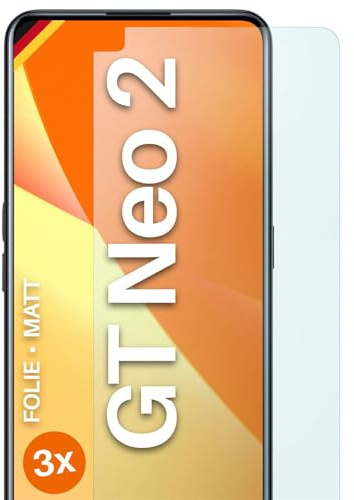 moex FlexProtect - Protector de pantalla mate para Realme GT Neo 2 (3 unidades)