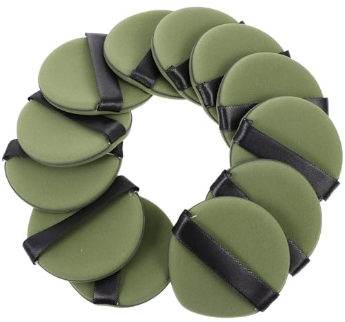 ERINGOGO 12 pièces Coussin Poudré Double Face Forme de Goutte Eau Éponge Maquillage pour Fond Teint et Poudre Usage Sec et Humide Léger et Confortable