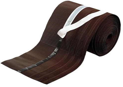 AGROHIT Traufband aus Aluminium, Traufenrolle für Wasserableitung, Traufband mit Butylklebestreifen für Abdichtung & Korrosionsbeständiger Beschichtung, 230 mm Breite, 10 m Länge, Dunkelbraun