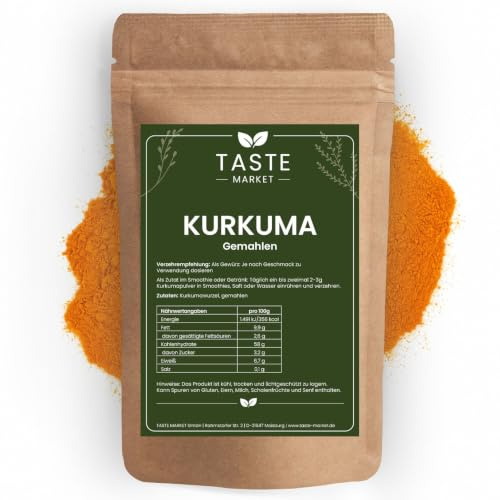 25 kg Kurkuma Pulver | Kurkumawurzel gemahlen | Wurzel | Gewürz | Curcumin Kurkumin | Curcuma Latte