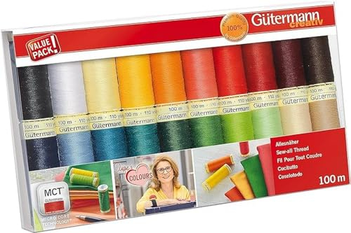 Gütermann creativ Nähfaden-Set mit 20 Spulen Allesnäher 100 m in Inges Lieblingsfarben