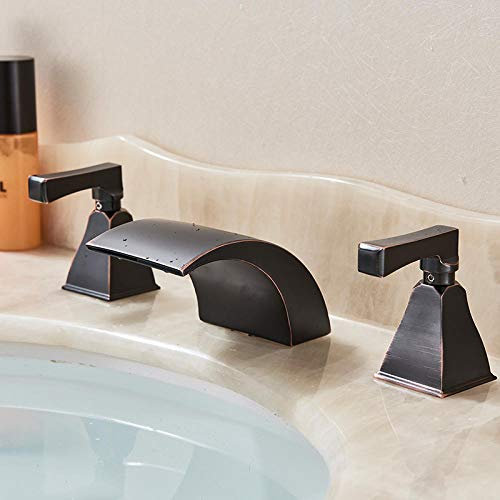 Miscelatore per vasca a cascata a doppia maniglia Set di rubinetti Lavabo da appoggio Lavabo da appoggio TAP