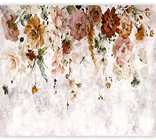murando - Vlies Fototapete Blumen 350x256cm - Foto Tapete Schlafzimmer Wohnzimmer Vliestapete XXL Wandtapete Motivtapeten Bildtapete 3d Effekt Wand Dekoration - Natur Blätter Botanik bunt b-C-0998-a-a